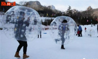 large zorb ball offers people happiness